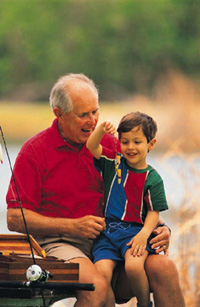 Grandpa fishing