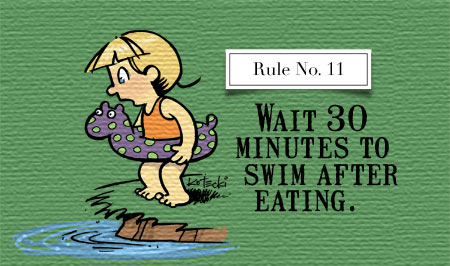 What to eat before a swim