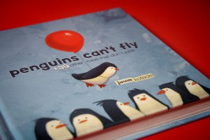 penguins-cant-fly-red-closeup2_17134906140_o
